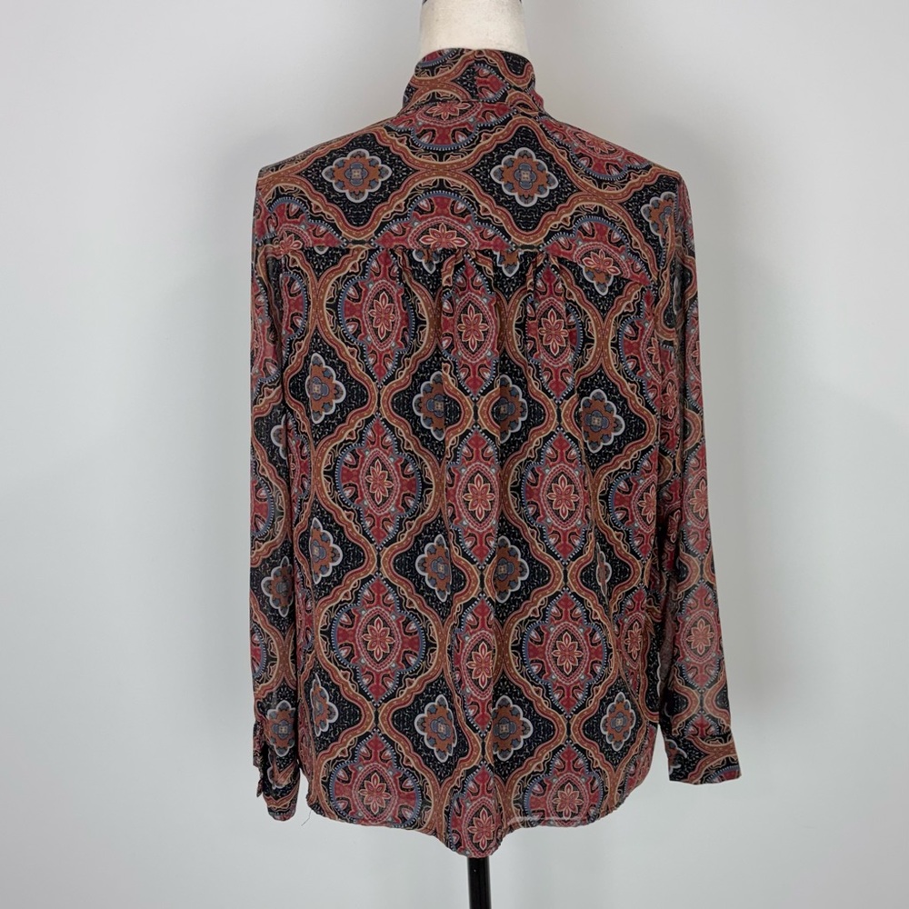 Contemporaine brown bow blouse - Picture 5 of 7